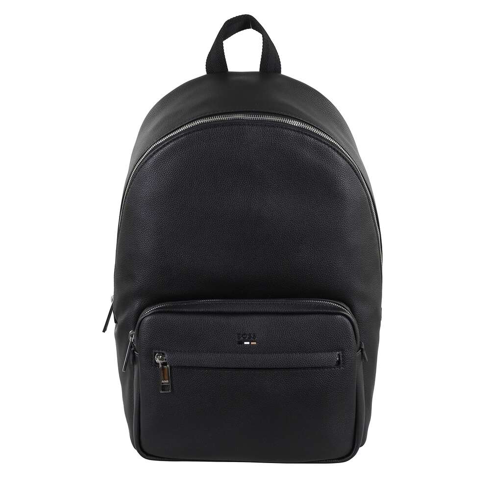 BOSS Black Leather Backpack